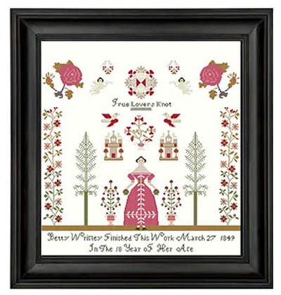 True Lovers Knot - Betty Wrigley Sampler 1849