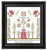 True Lovers Knot - Betty Wrigley Sampler 1849