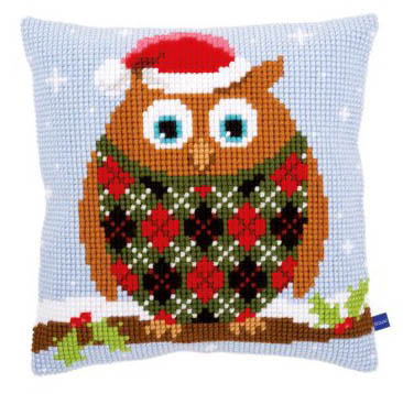 Christmas Owl Cushion Kit