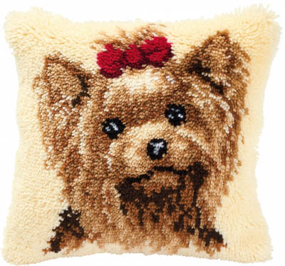 Dog Latch Hook Cushion Kit