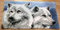 Wolves Latch Hook Rug Kit