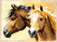 Impetuous Horses Latch Hook Rug Kit