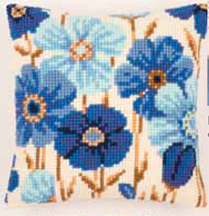 Blue Daisies Cushion Kit