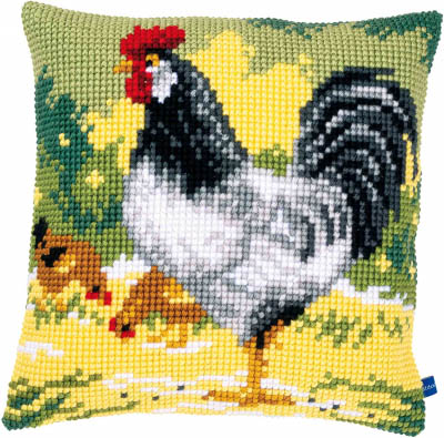 White Rooster Cushion Kit