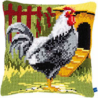 Black Rooster Cushion Kit