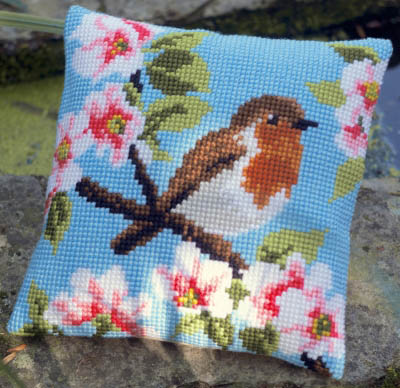 Robin & Blossoms Cushion  Kit