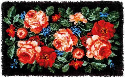 Roses Latch Hook Rug Kit