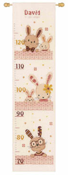 Sweet Bunnies Growth Chart Kit