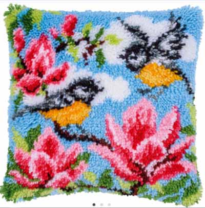 Tits & Magnolia Latch Hook Cushion Kit