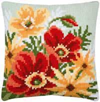 Poppy Bouquet I Cushion Kit
