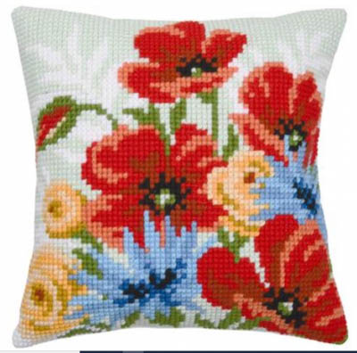 Poppy Bouquet II Cushion Kit