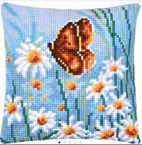 Butterfly & White Daisy Cushion Kit