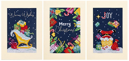 Christmas Greeting Cards - set of 3 Kit