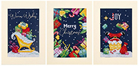 Christmas Greeting Cards - set of 3 Kit
