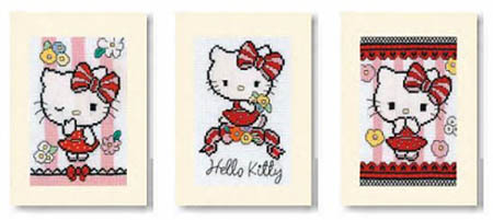 Hello Kitty Cuteness Cards set of 3 Kit