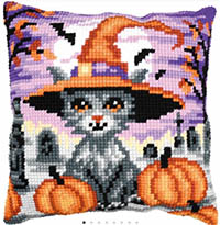 Halloween Kitten Cushion Kit