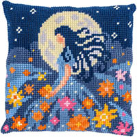 Girl With The Moon Cushion Kit