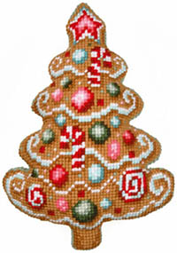 Gingerbread Tree Shaped Cushion Kit
