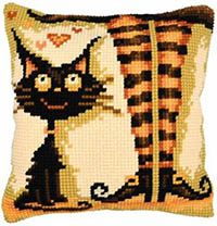 Cat Love Her Witch Cushion Kit