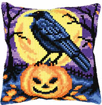 Halloween Crow Cushion Kit