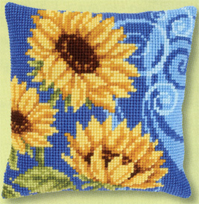 Sunflowers on Blue I Kit