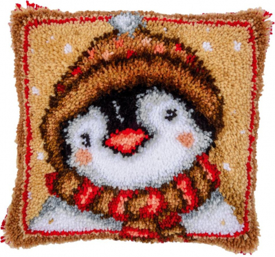 Penguin Latch Hook Cushion  Kit