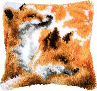 Foxes in Autumn Latch Hook Kit