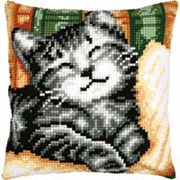 Cat with Book Cushion Kit