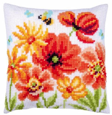 Poppies & Wildflowers Pillow Kit