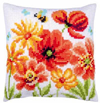Poppies & Wildflowers Pillow Kit