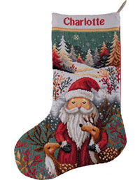Woodland Christmas Wishes  Christmas Stocking Kit
