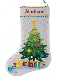 Christmas Tree Wishes Christmas Stocking Kit