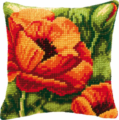 Orange Flowers Cushion Kit