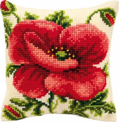 Oriental Poppy Cushion Kit