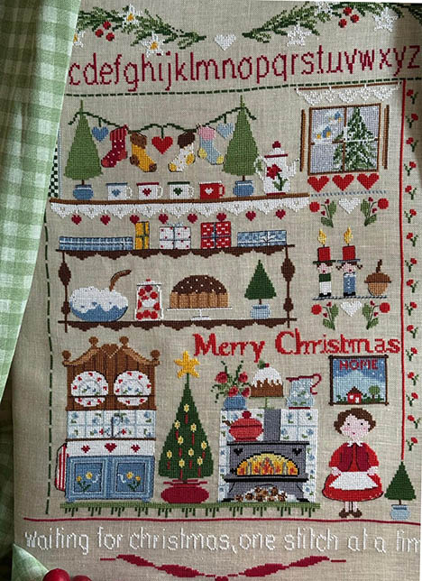 Waiting For  Christmas One Stitch At A Time