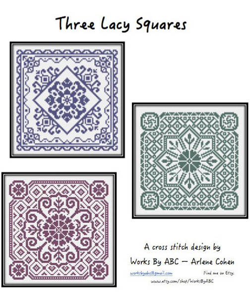 Three Lacy Squares