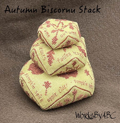 Autumn Biscornu Stack