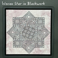 Woven Star in Blackwork