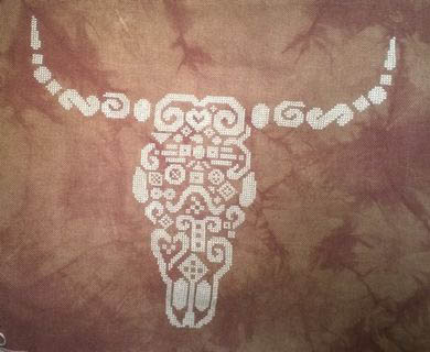 Tribal Cow Skull