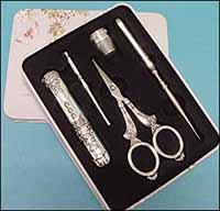 Silver Color Scissors Gift Box Set