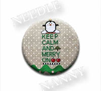 Keep Calm & Be Merry Stitch Dot by Amy Bruecken Designs