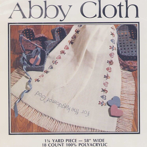 Abby Cloth Afghan 18 Ct. White 