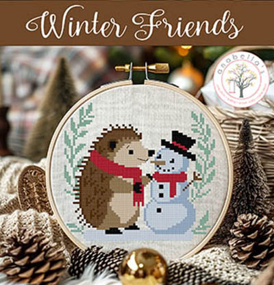 Winter Friends (Hedgehog & Snowman)