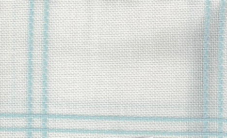 Anne Cloth Afghan 18 Ct. Blue/White