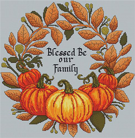 Blessed Be Family Wreath