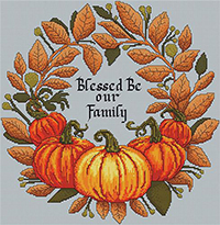 Blessed Be Family Wreath