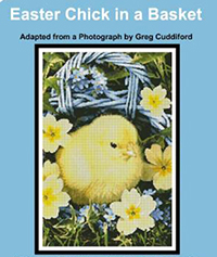 Easter Chick in a Basket