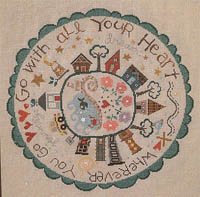 Big Round Zipper #1 - Go With All Your Heart Border