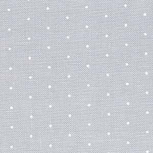 Grey w/White Mini Dots 32 Ct. Belfast Linen
