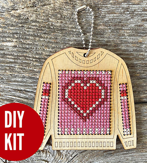 Valentine's Heart Ugly Sweater Kit